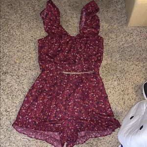 FLORAL TWO PIECE SET